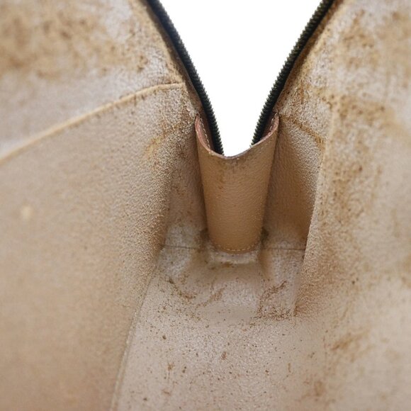 LOUIS VUITTON Trousse Demi Ronde Pouch Monogram Leather Brown - Picture 9 of 14